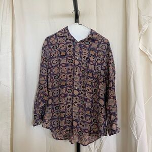 Funky Guess Multicolor Geometric Blouse